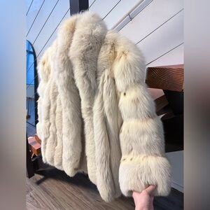 Vintage Spotted Fox Fur Coat
